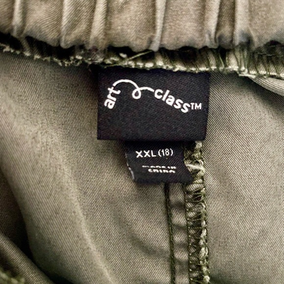 Art Class Stylish Girls Pants Size XXL (18)   Solid Green. New Condition - Picture 3 of 9